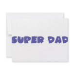 blue super dad icon invitations