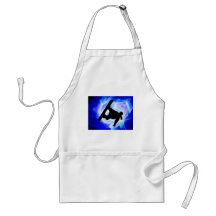 Blue Swirl Snowstorm Apron