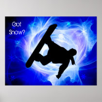 Blue Swirl Snowstorm