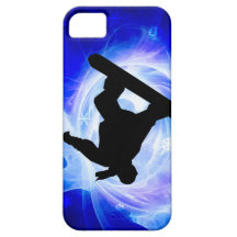 Blue Swirl Snowstorm Snowboard