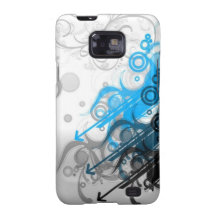 Blue swirlies samsung galaxy s2 cases