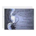 Blue Swirls Birthday Party Invitation
