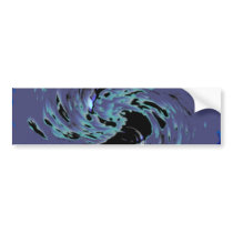 Blue Swirls Bumper Sticker