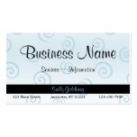 Blue Swirls Business Card