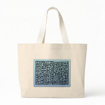 Blue Swirls Maze Bags