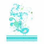 blue swirly bird vector photo sculptures