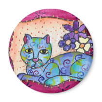 Blue Tabby Cat Magnets