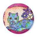 Blue Tabby Cat magnets