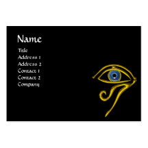 BLUE TALISMAN, black yellow Business Cards