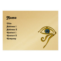 BLUE TALISMAN, gold metallic paper ,black Business Card Templates