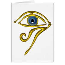 BLUE TALISMAN GREETING CARD