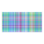 blue tartan pattern photo cards