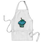 blue tartan plaid cupcake aprons