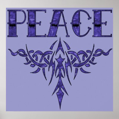 Blue Tattoo Peace Art by orsobear