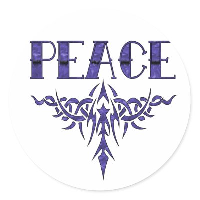 Blue Tattoo Peace Art by orsobear