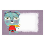 Blue Teddy Bear School Sticker