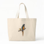 Blue Throated Macaw Canvas Bags