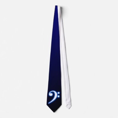 Blue Tie Dye Bass Clef by dancingninja