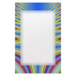 Blue Tie Dye Fractal Stationery