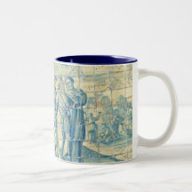 Blue tile (Full picture) Coffee Mugs