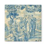 Blue tile fridge magnet