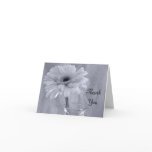 Blue Tinted Daisy Bridesmaid Thank You Card