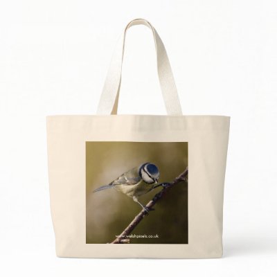 Blue Tit Tote Bag by Welshpixels