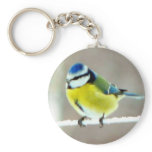 Blue Tit Bird Key Chain