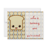 blue toast invitation birthday party