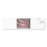 BLUE TOENAILS bumper stickers