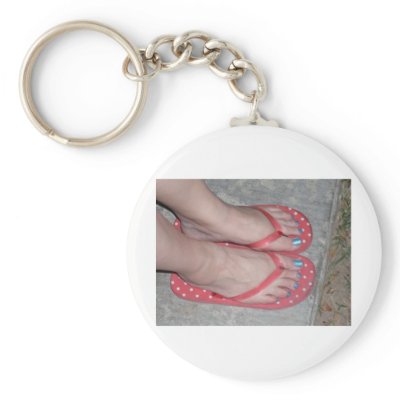 BLUE TOENAILS KEYCHAIN by Female_Supremacy