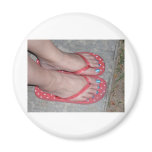 BLUE TOENAILS REFRIGERATOR MAGNET
