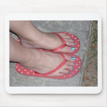 BLUE TOENAILS MOUSE PADS