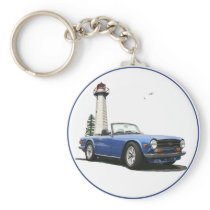 Blue TR6 Keychains