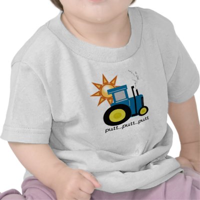 Blue Tractor T Shirts by toddlersplace