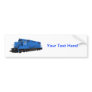 Blue Train Engine: Bumper Sticker