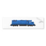 Blue Train Engine: Bumper Sticker