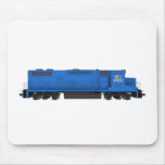 Blue Train Engine: Mousepads