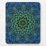 Blue Tranquillity Mandala mousepads