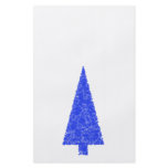 Blue Tree. Fir Evergreen Christmas Tree. Custom flyers