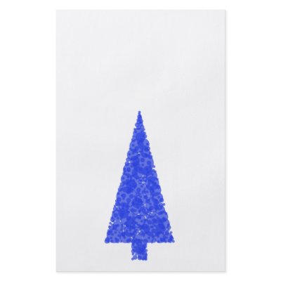 Blue Tree. Fir Evergreen Christmas Tree. Flyer by Graphics_By_Metarla