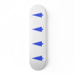 Blue Tree. Fir Evergreen Christmas Tree. Custom Skateboard