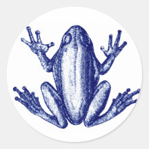 Blue Tree Frog Stickers, Small