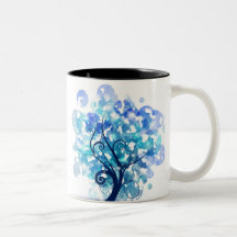 Blue Tree Mug
