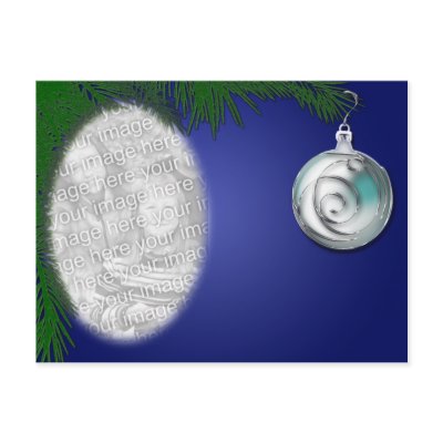 Blue Tree Ornament Photo Frame by HeartsinFocus