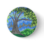 Blue Trees and Green Skies Pin