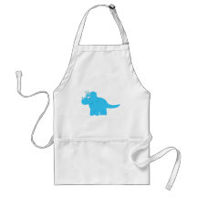 Blue Triceratops Dinosaur Aprons