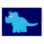 Blue Triceratops Dinosaur Cards