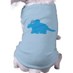 Blue Triceratops Dinosaur pet clothing