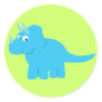Blue Triceratops Dinosaur Sticker